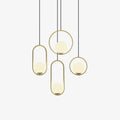 Lustra Lampe Pendante Anneau Moderne en Laiton - Neutralighting