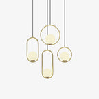 Lustra Lampe Pendante Anneau Moderne en Laiton - Neutralighting