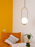 Lustra Lampe Pendante Anneau Moderne en Laiton - Neutralighting