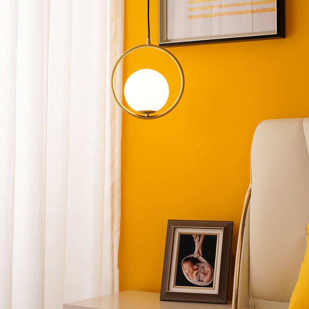 Lustra Lampe Pendante Anneau Moderne en Laiton - Neutralighting