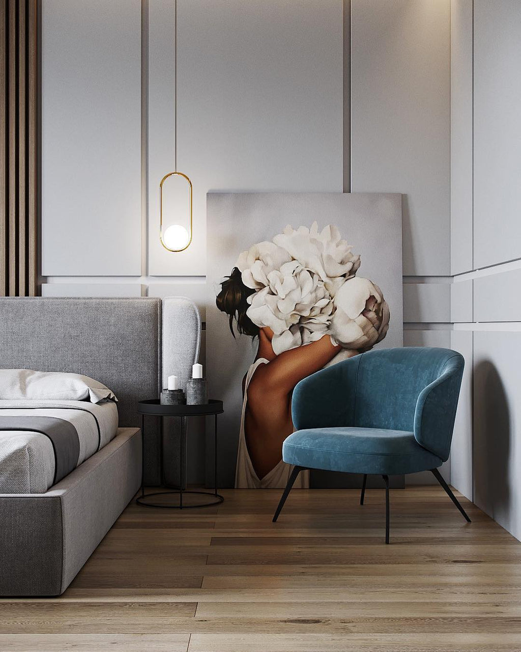 Lustra Lampe Pendante Anneau Moderne en Laiton - Neutralighting