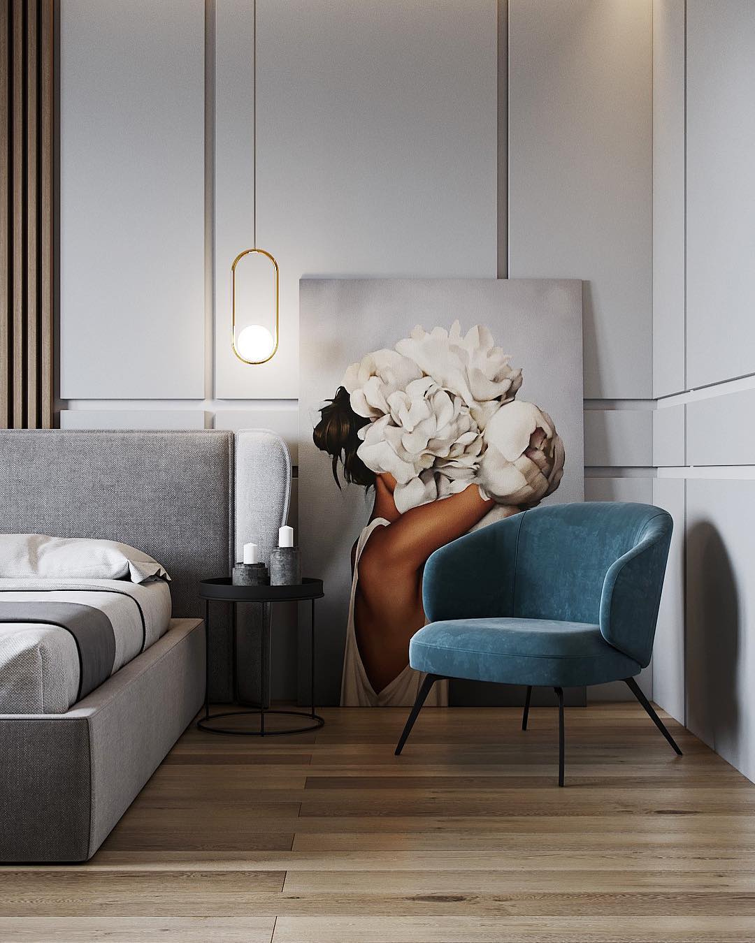 Lustra Lampe Pendante Anneau Moderne en Laiton - Neutralighting