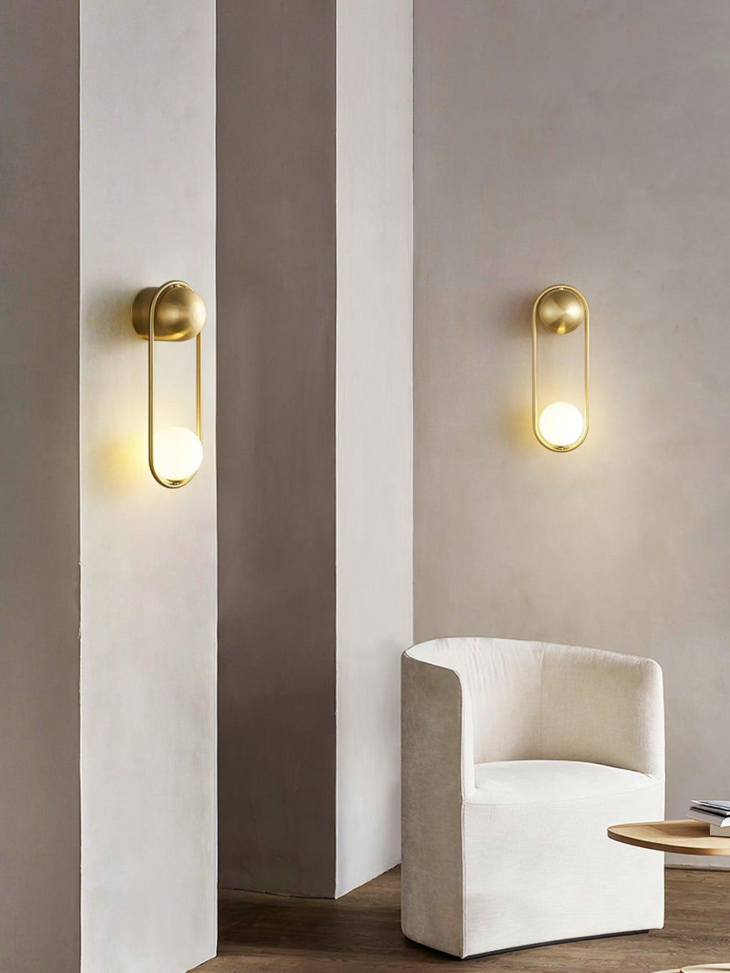 Radiain Applique murale minimaliste en laiton - Neutralighting