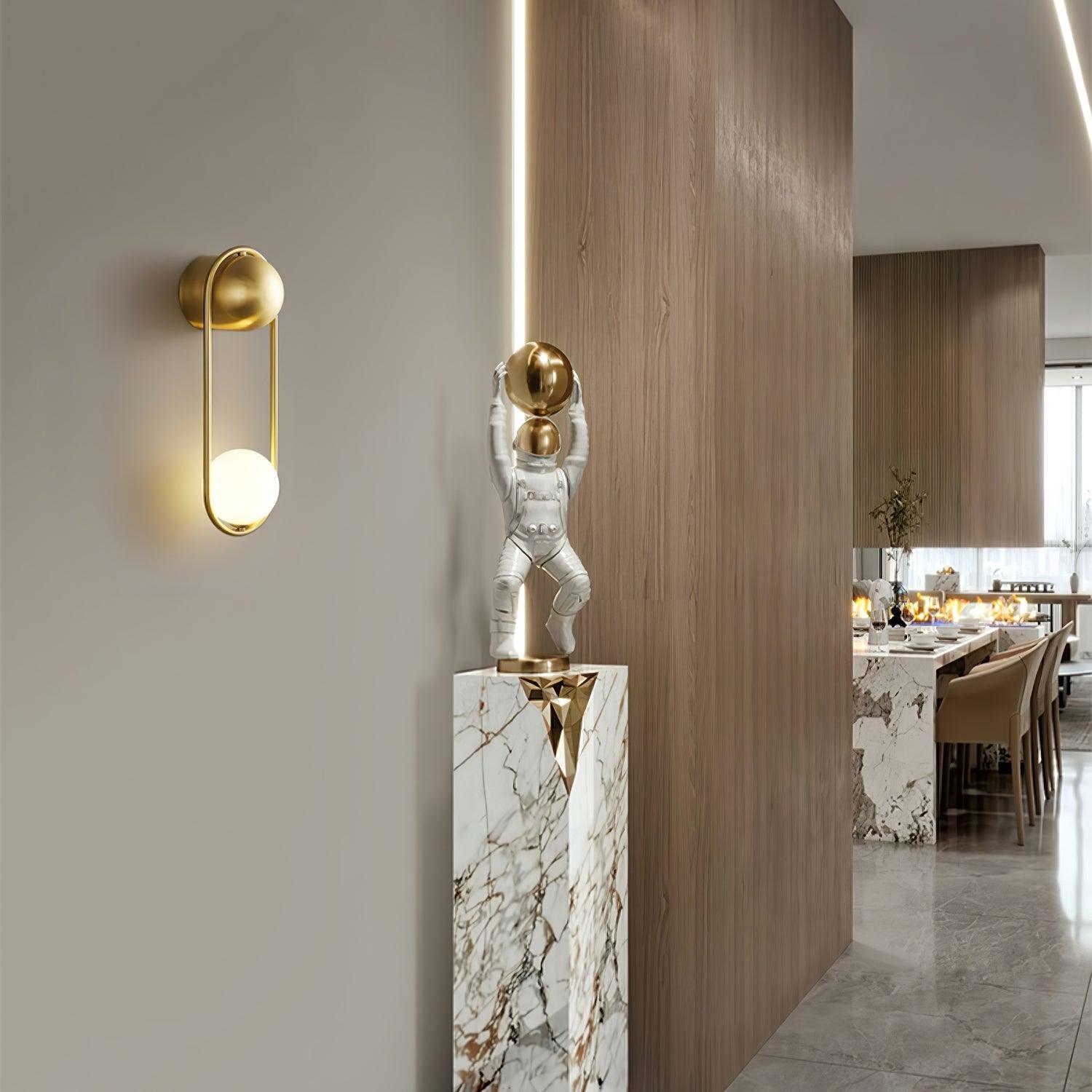 Radiain Applique murale minimaliste en laiton - Neutralighting