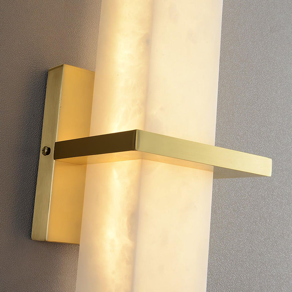 Luste Applique Murale en Albâtre Bande en Laiton Forme - Neutralighting