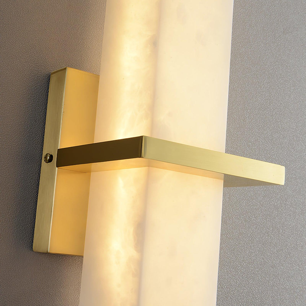 Luste Applique Murale en Albâtre Bande en Laiton Forme - Neutralighting