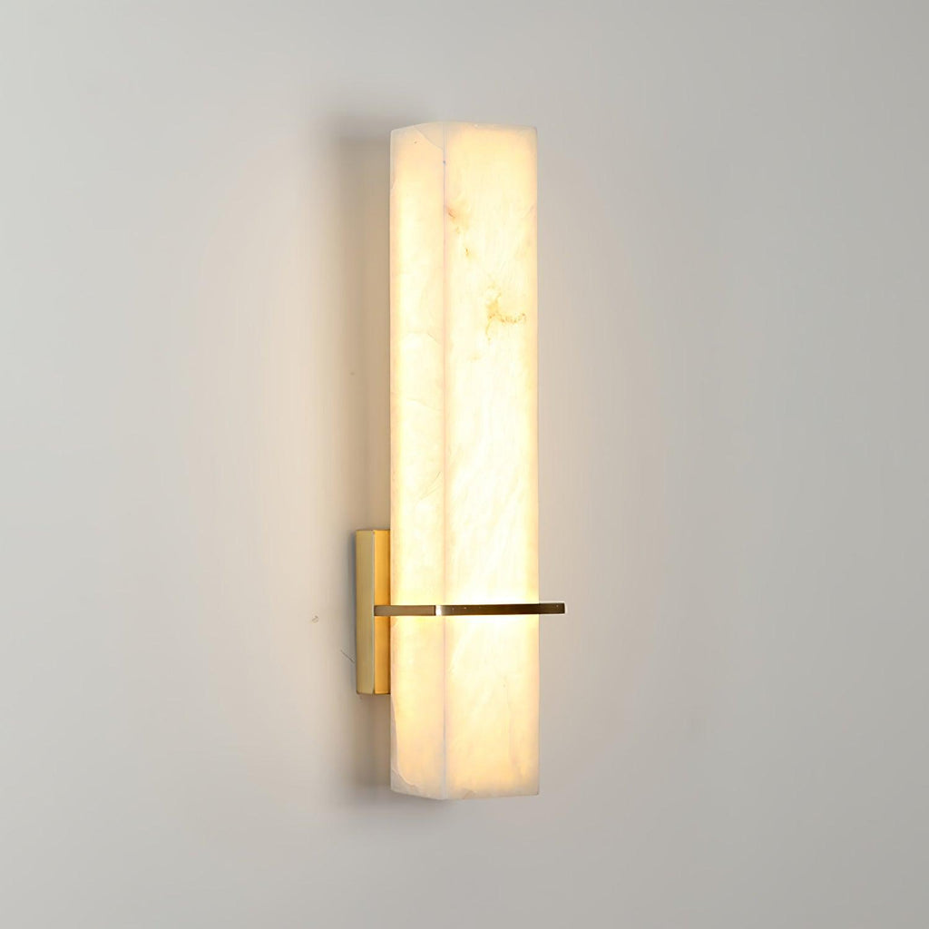 Luste Applique Murale en Albâtre Bande en Laiton Forme - Neutralighting