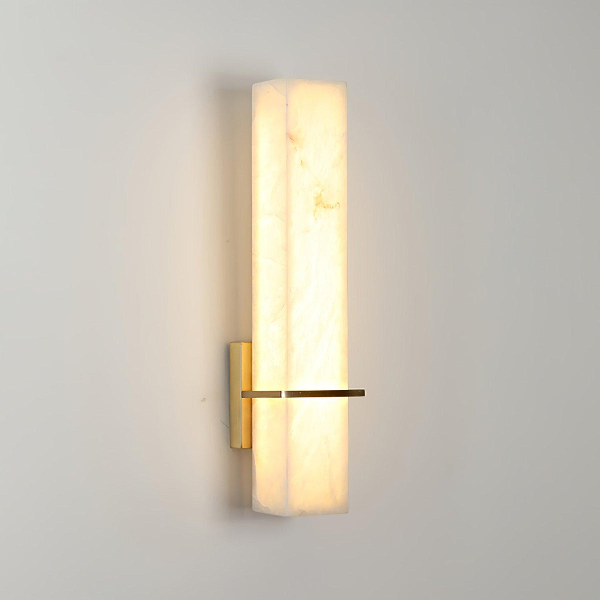 Luste Applique Murale en Albâtre Bande en Laiton Forme - Neutralighting