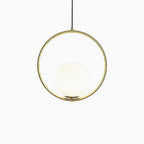 Lustra Lampe Pendante Anneau Moderne en Laiton - Neutralighting