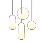 Lustra Lampe Pendante Anneau Moderne en Laiton - Neutralighting