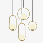 Lustra Lampe Pendante Anneau Moderne en Laiton - Neutralighting