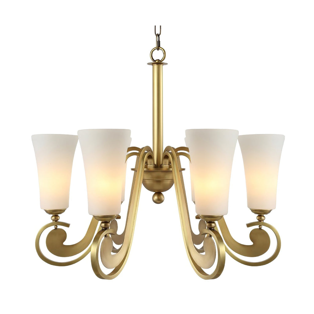 Ilsolen Lustre Laiton Verre Luxe Postmoderne - Neutralighting