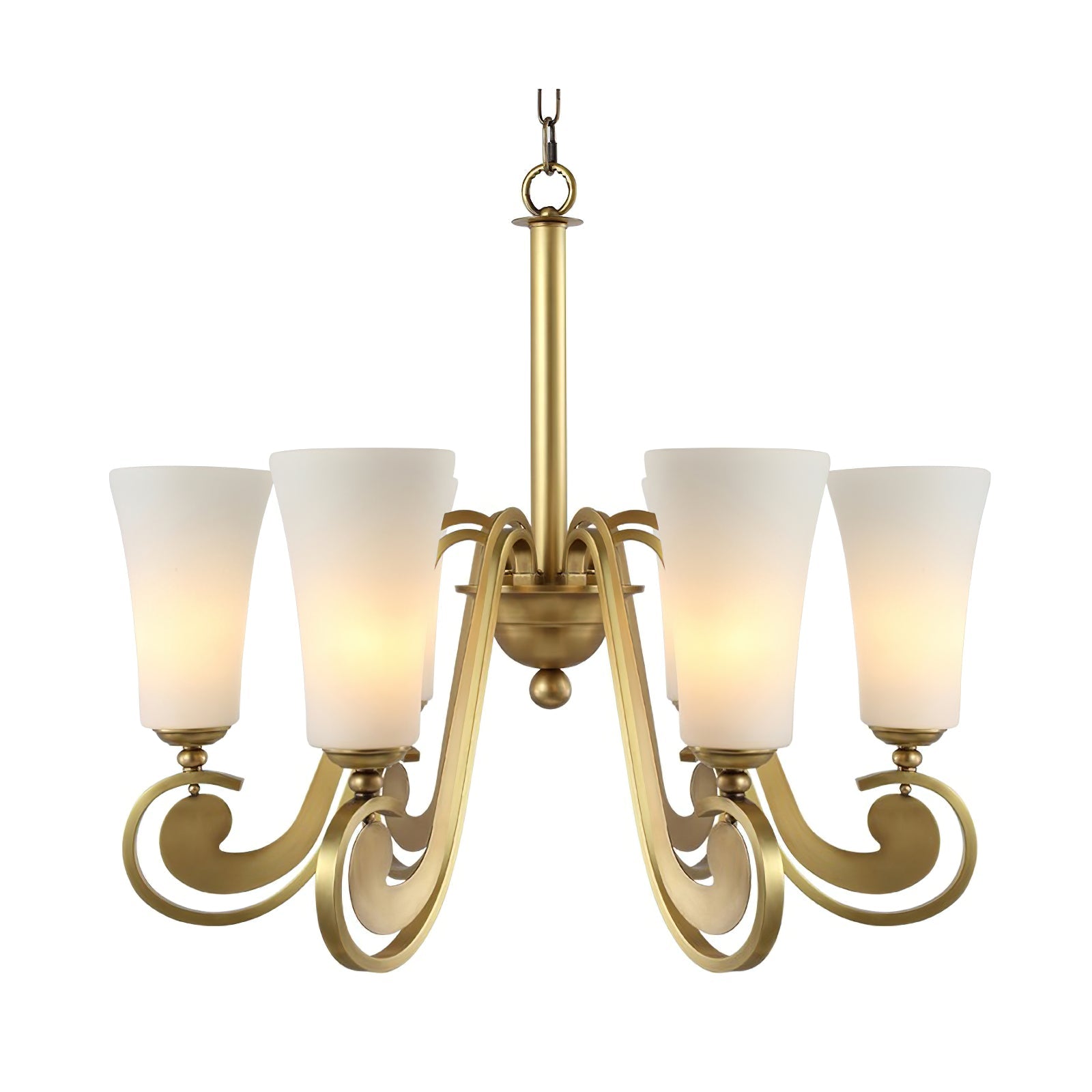 Ilsolen Lustre Laiton Verre Luxe Postmoderne - Neutralighting