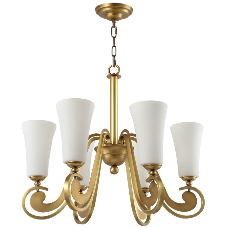 Ilsolen Lustre Laiton Verre Luxe Postmoderne - Neutralighting