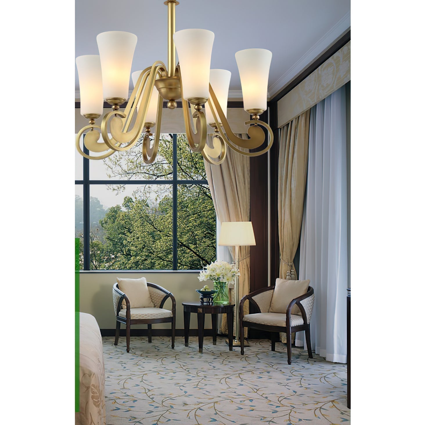 Ilsolen Lustre Laiton Verre Luxe Postmoderne - Neutralighting