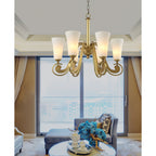Ilsolen Lustre Laiton Verre Luxe Postmoderne - Neutralighting