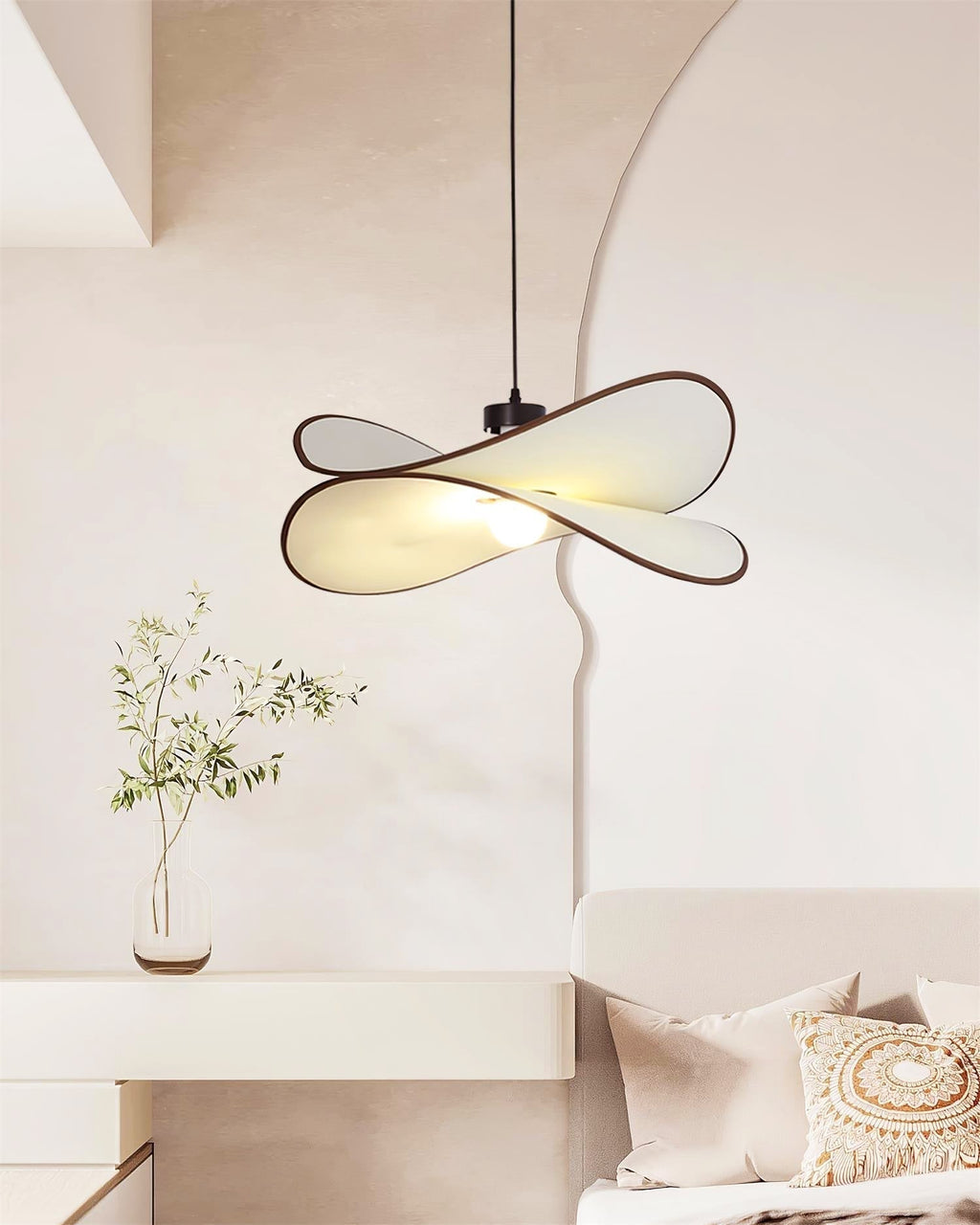 Cicaros Suspension Métal Tissu Art Créatif - Neutralighting