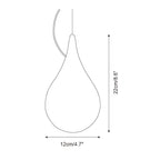 Milk Suspension Extérieure Lampe Goutte Acrylique Goutte d'Eau Minimaliste - Neutralighting