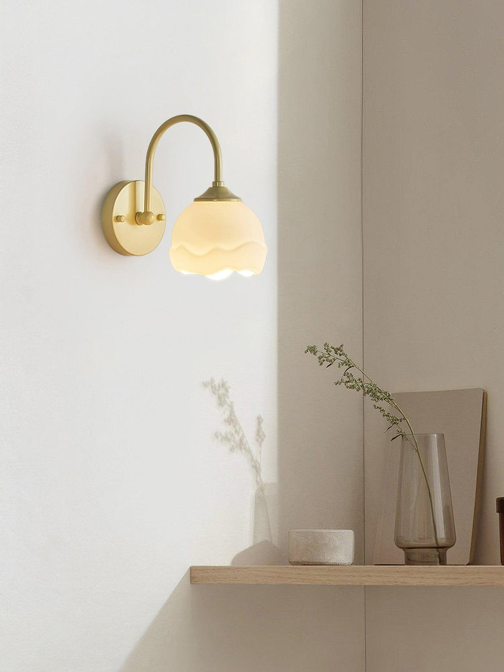 Ellace Applique Murale en Verre Élégante - Neutralighting