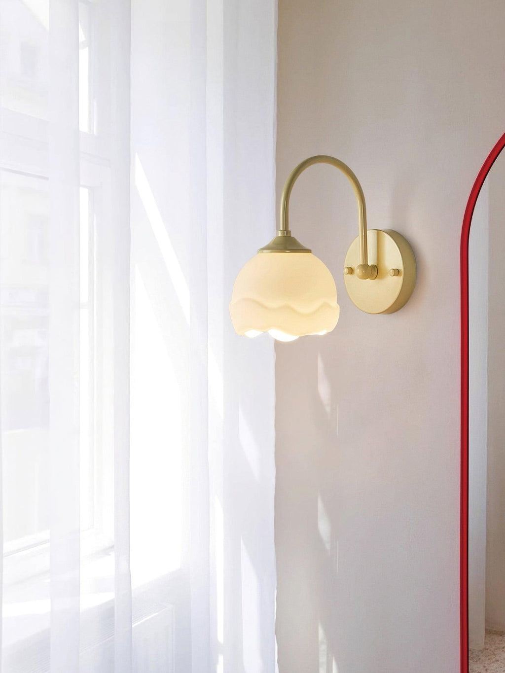 Ellace Applique Murale en Verre Élégante - Neutralighting