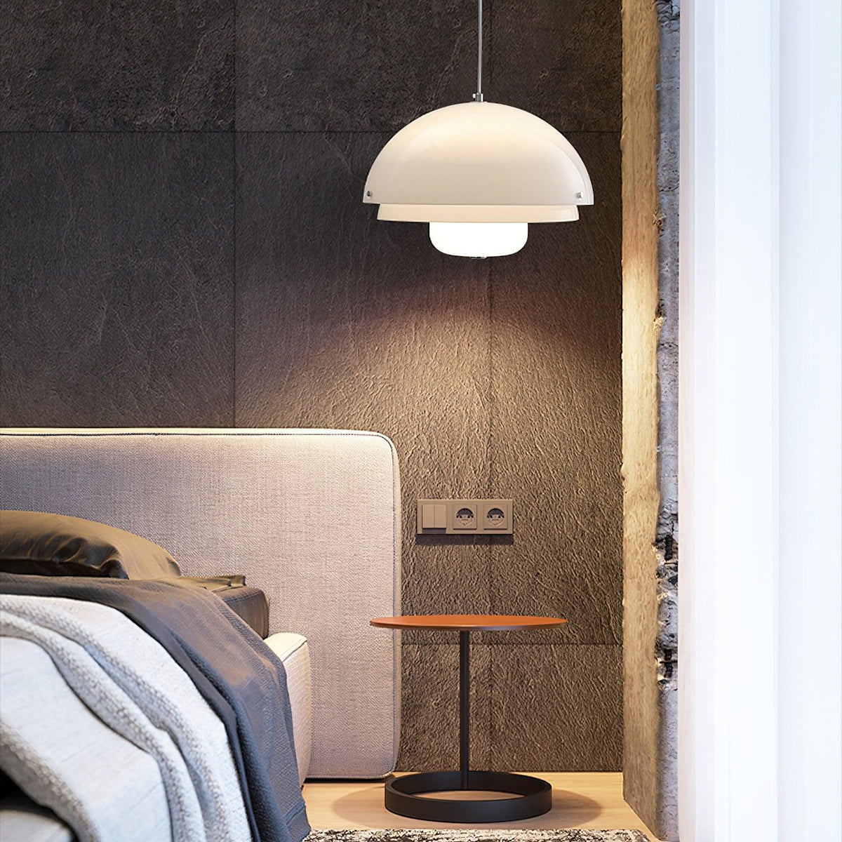 Cuthean Lampe Suspension Verre Blanc Laitier - Neutralighting