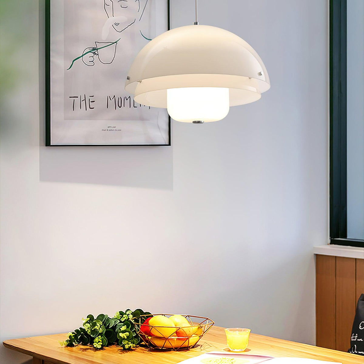 Cuthean Lampe Suspension Verre Blanc Laitier - Neutralighting