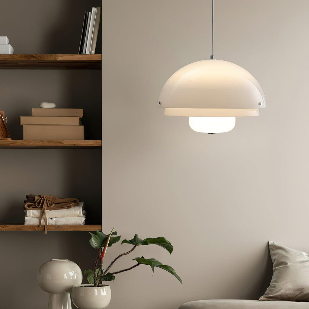 Cuthean Lampe Suspension Verre Blanc Laitier - Neutralighting