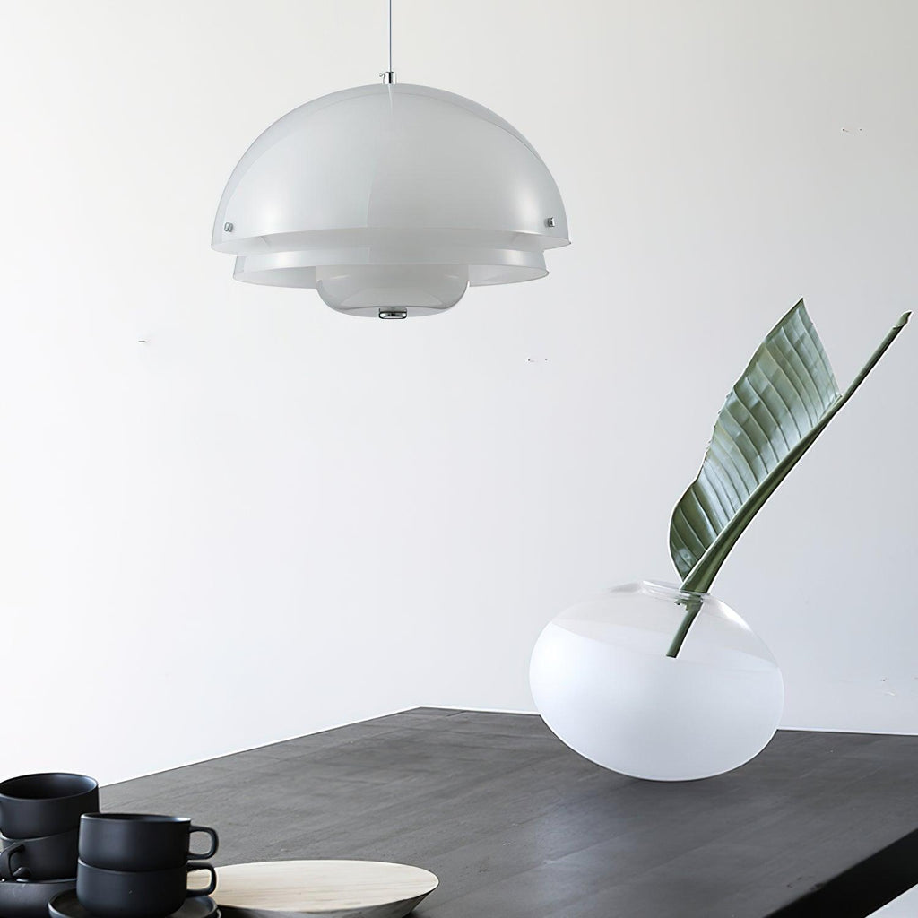 Cuthean Lampe Suspension Verre Blanc Laitier - Neutralighting