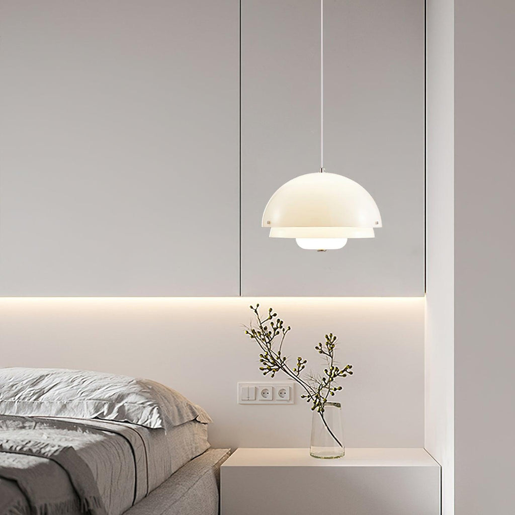 Cuthean Lampe Suspension Verre Blanc Laitier - Neutralighting