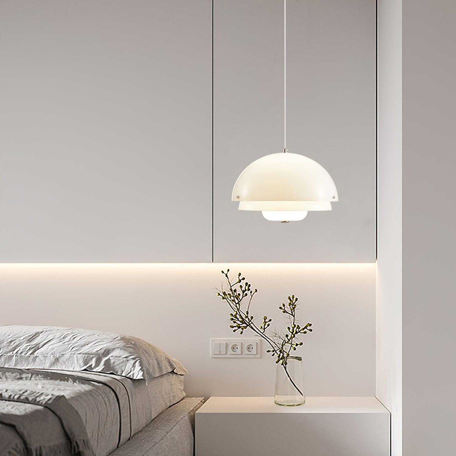 Cuthean Lampe Suspension Verre Blanc Laitier - Neutralighting