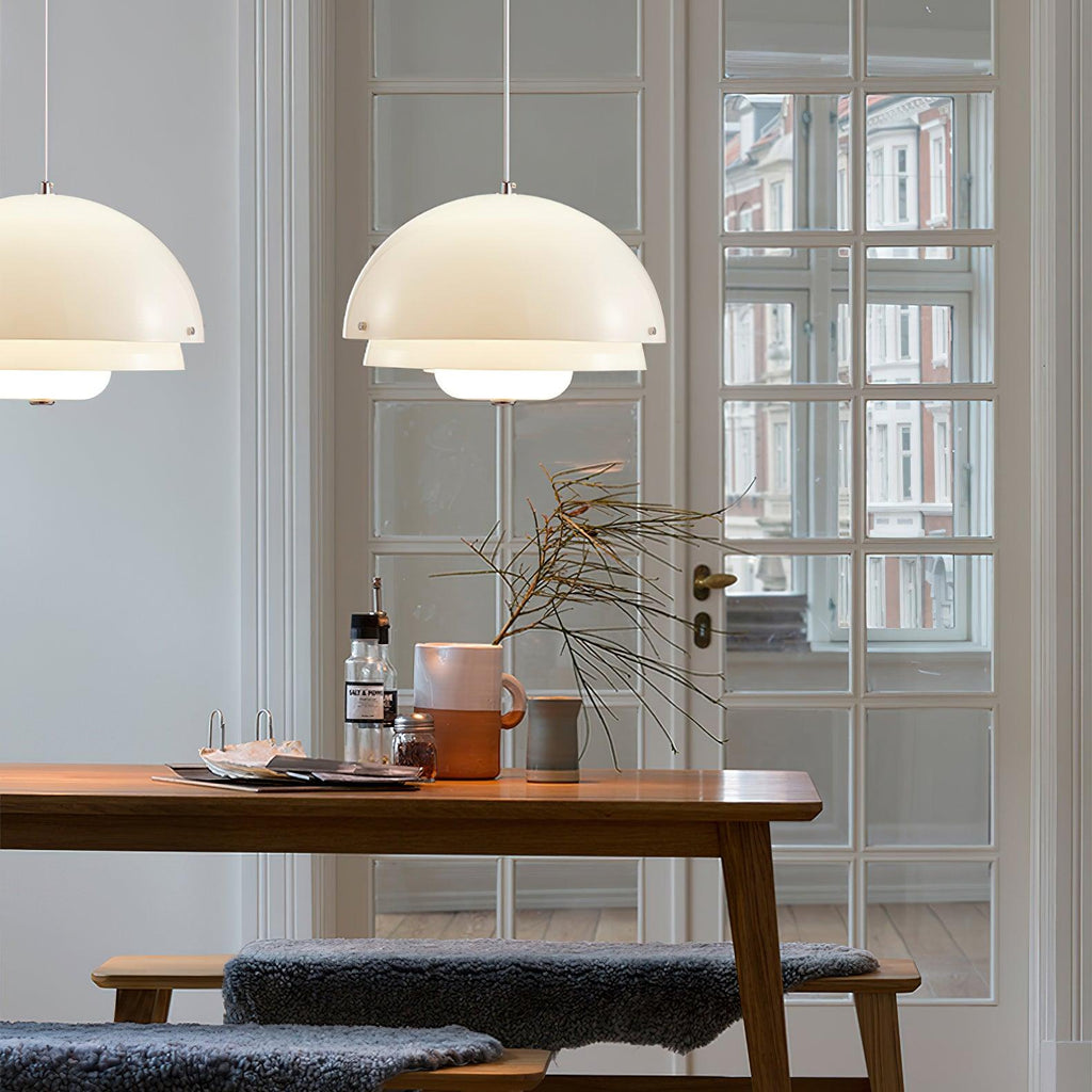 Cuthean Lampe Suspension Verre Blanc Laitier - Neutralighting