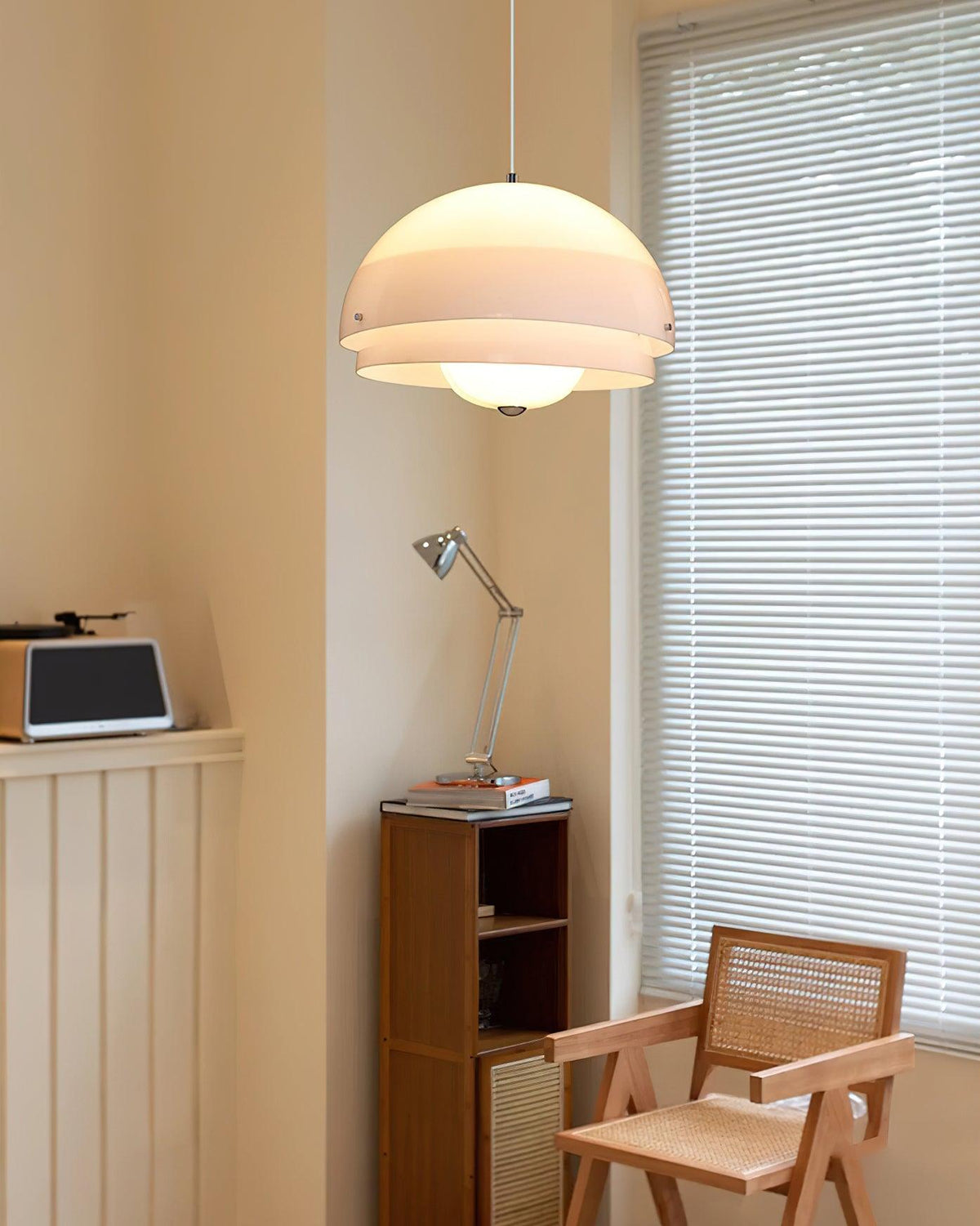 Cuthean Lampe Suspension Verre Blanc Laitier - Neutralighting