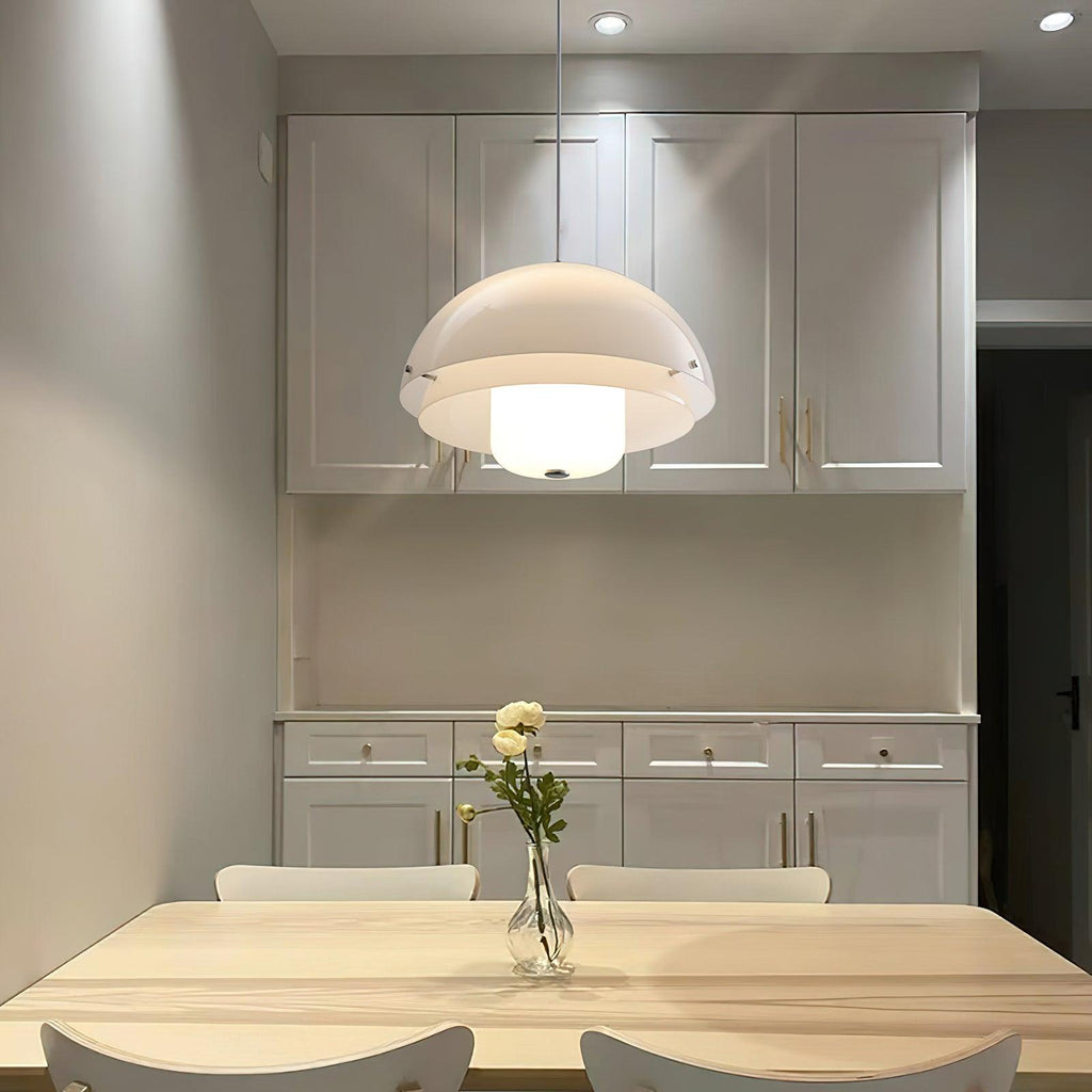 Cuthean Lampe Suspension Verre Blanc Laitier - Neutralighting