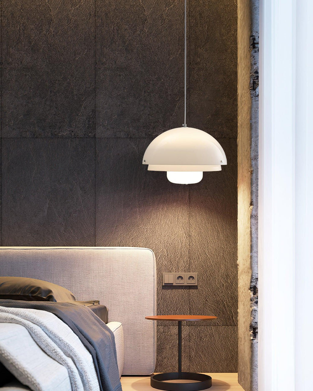 Cuthean Lampe Suspension Verre Blanc Laitier - Neutralighting