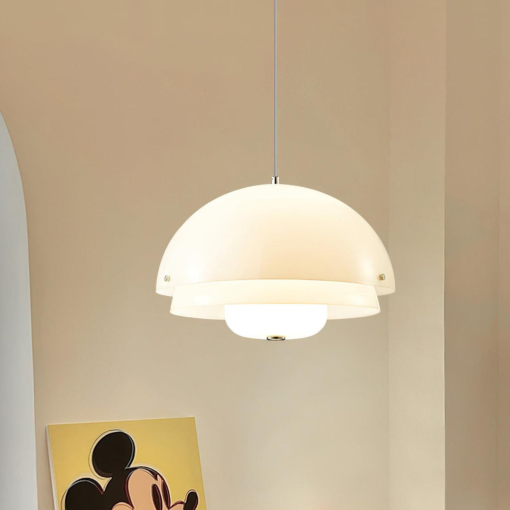Cuthean Lampe Suspension Verre Blanc Laitier - Neutralighting
