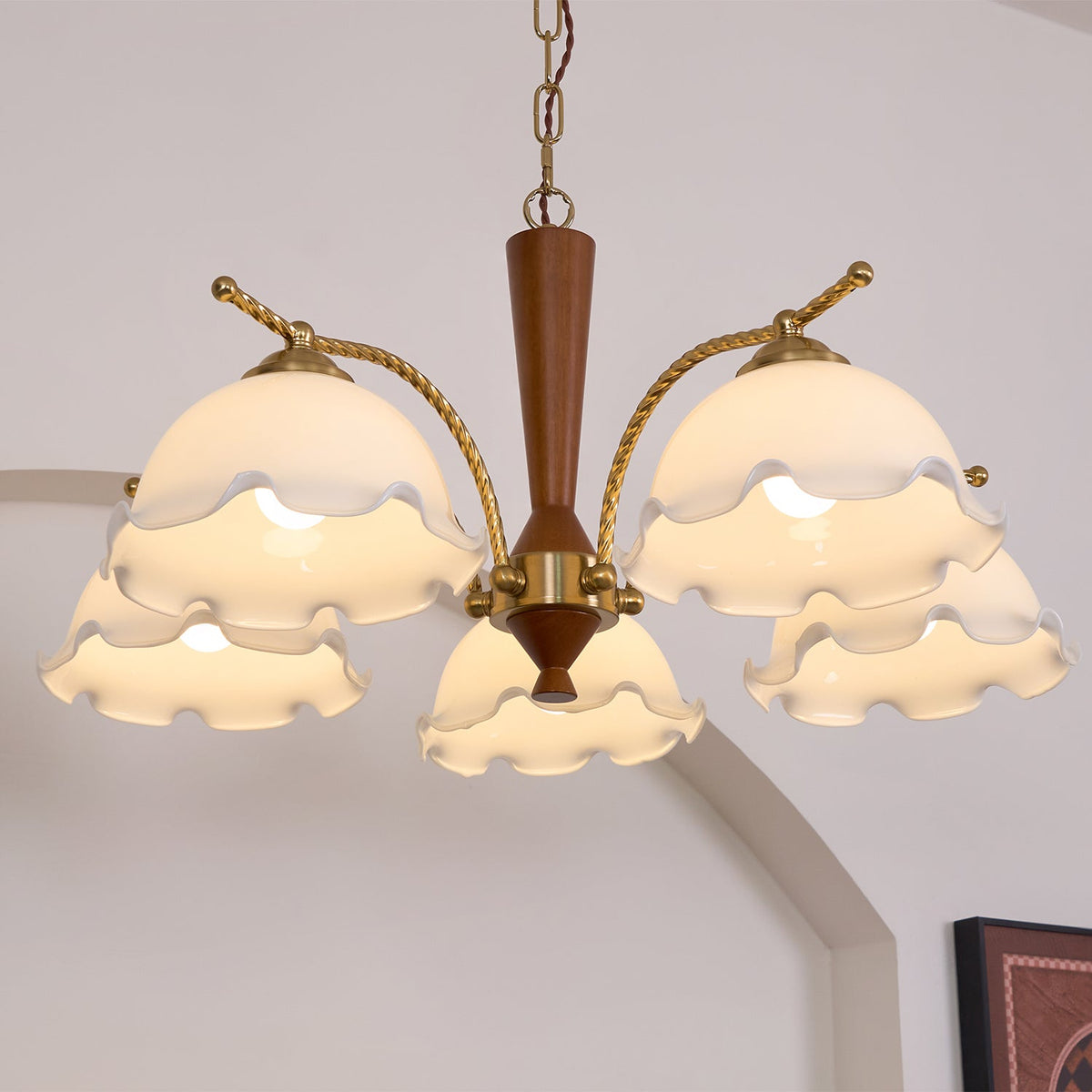 Daisy Vintage Verre Lustre - Neutralighting