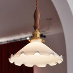 Milky Suspension Fleur en Verre Volant Organique - Neutralighting