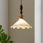 Milky Suspension Fleur en Verre Volant Organique - Neutralighting