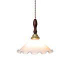 Milky Suspension Fleur en Verre Volant Organique - Neutralighting
