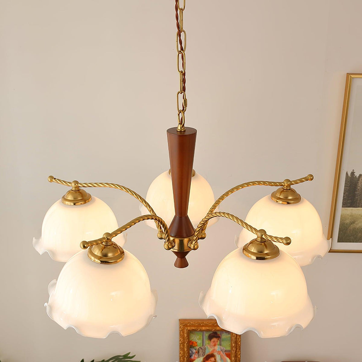 Daisy Vintage Verre Lustre - Neutralighting