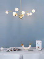 Lustra Chandelier Bras Courbés Laiton - Neutralighting