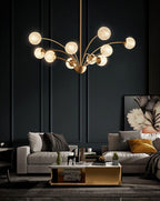 Lustra Chandelier Bras Courbés Laiton - Neutralighting