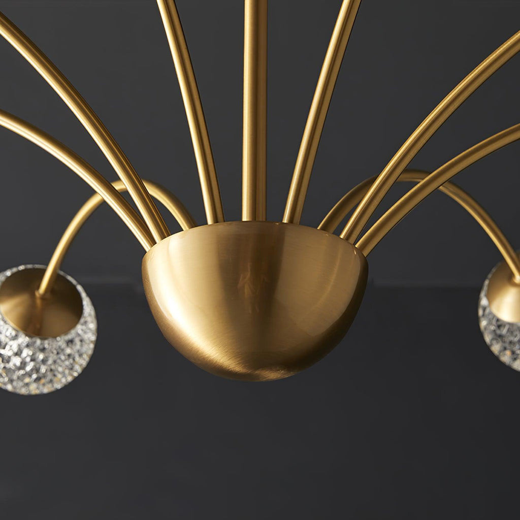 Lustra Chandelier Bras Courbés Laiton - Neutralighting