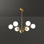 Lustra Chandelier Bras Courbés Laiton - Neutralighting