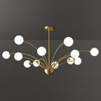 Lustra Chandelier Bras Courbés Laiton - Neutralighting