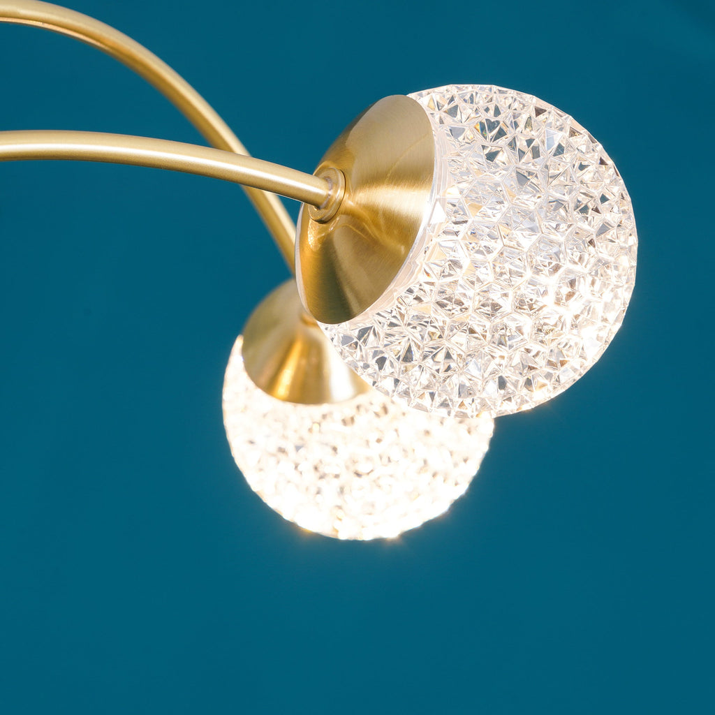 Lustra Chandelier Bras Courbés Laiton - Neutralighting