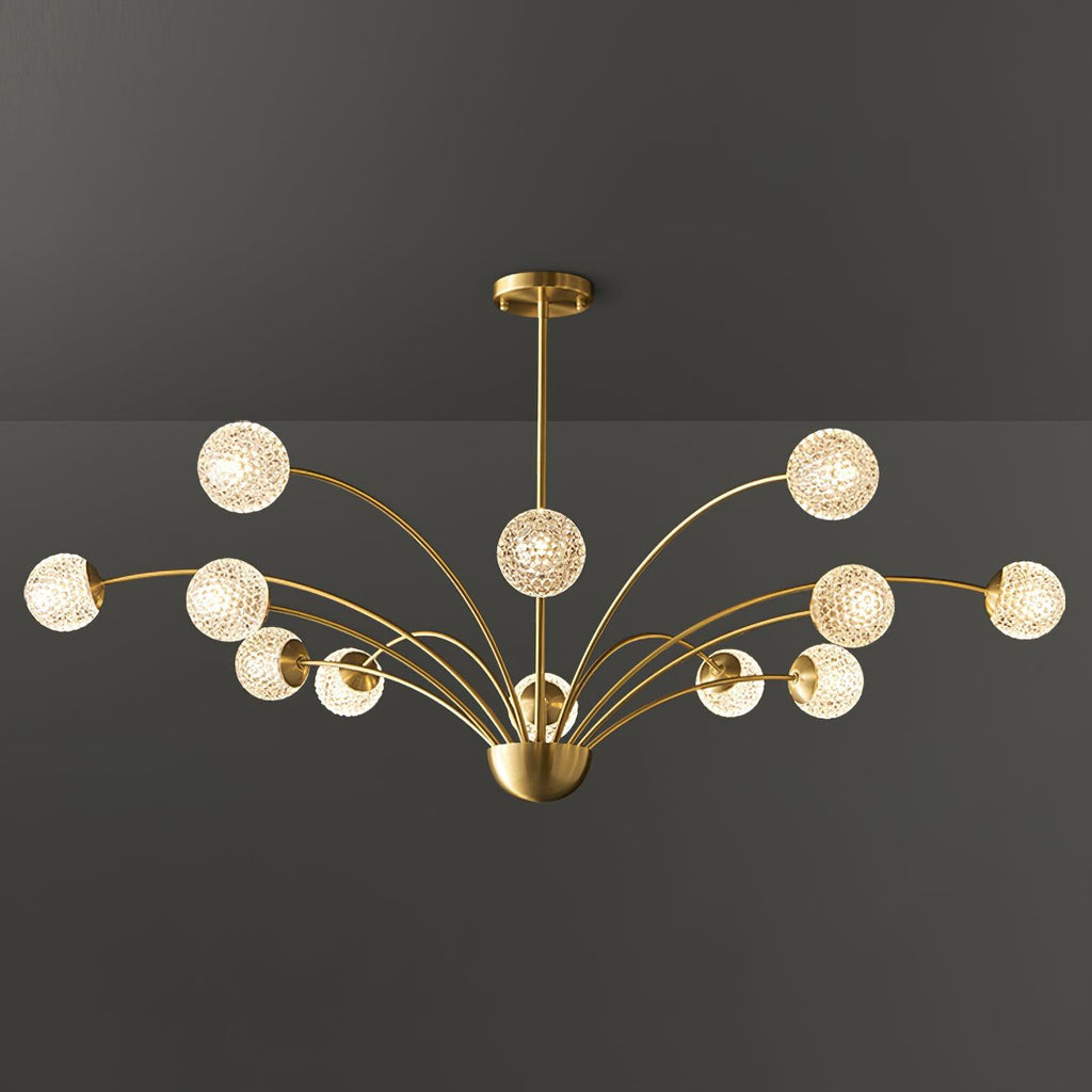 Lustra Chandelier Bras Courbés Laiton - Neutralighting