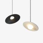 Lustra Suspension en Plaque LED PE Blanche et Noire - Neutralighting