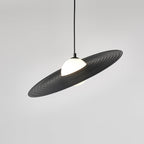 Lustra Suspension en Plaque LED PE Blanche et Noire - Neutralighting