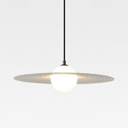 Lustra Suspension en Plaque LED PE Blanche et Noire - Neutralighting